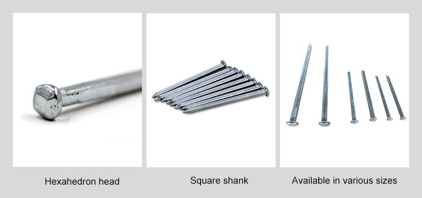 Square Boat Nail for Construction types